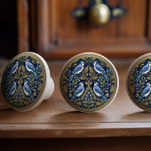 Blue Jays Bird Ceramic Pull Knob Keramikknauf