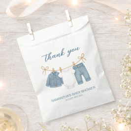 Blue Jean Baby auf dem Weg Baby Dusche Geschenktütchen