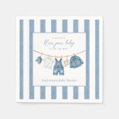 Blue Jean Baby Baby-Party Serviette (Vorderseite)