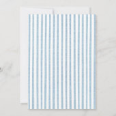 Blue Jean Baby Baby Shower Clothesline Denim Einladung (Rückseite)