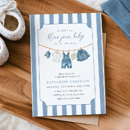 Blue Jean Baby Baby Shower Invitation Einladung