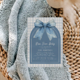 Blue Jean Baby Boy Baby Shower Einladung