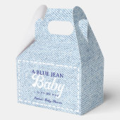 Blue Jean Baby Boy Baby Shower  Geschenkschachtel (Vorderseite)