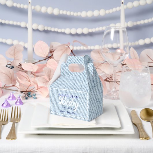 Blue Jean Baby Boy Baby Shower  Geschenkschachtel (Hochzeit)