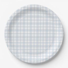 Blue Jean Baby Boy Baby Shower Gingham  Pappteller
