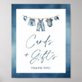 Blue Jean Baby Cards & Gifts Zeichen Poster (Vorne)