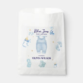 Blue jean Baby denim Baby Dusche Einladung Geschenktütchen (Vorderseite)