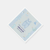 Blue jean Baby denim Baby Dusche Einladung Serviette (Ecke)