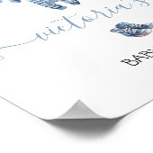 Blue Jean Baby Denim Baby Duschkabine Poster (Ecke)