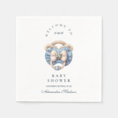 Blue Jean Baby Denim Baby Shower Serviette (Vorderseite)