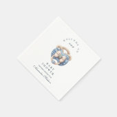 Blue Jean Baby Denim Baby Shower Serviette (Ecke)