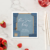 Blue Jean Baby Denim Baby Shower Serviette (Beispiel)