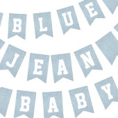 Blue Jean Baby Denim Baby Shower Wimpelkette