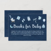 Blue Jean Baby Denim Books for Baby Shooting Begleitkarte (Vorne/Hinten)