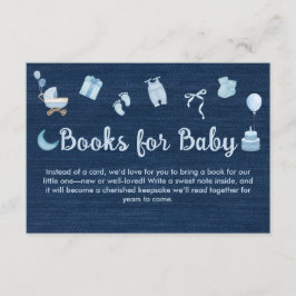 Blue Jean Baby Denim Books for Baby Shooting Begleitkarte