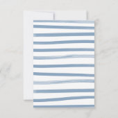 Blue Jean Baby Denim Diaper Raffle Einladung (Rückseite)