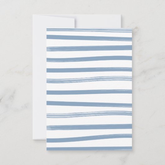 Blue Jean Baby Denim Diaper Raffle Einladung (Rückseite)