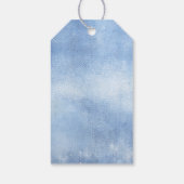 Blue Jean Baby Denim Modern Baby Dusche Vielen Dan Geschenkanhänger (Rückseite)