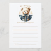 Blue Jean Baby Denim Teddy Hinweiskarte (Vorderseite)