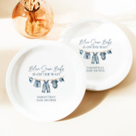 Blue Jean Baby Dusche, Western Baby Dusche Pappteller