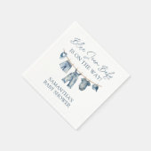 Blue Jean Baby Dusche, Western Baby Dusche Serviette (Ecke)