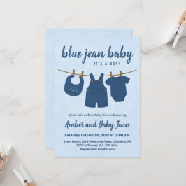 Blue Jean Baby Duwer Einladung