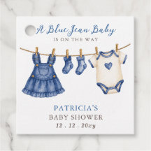 Blue Jean Baby ist auf dem Weg Mädchen-Baby-Party