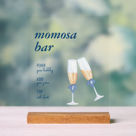 Blue Jean Baby | Mama-osa-Bar-Zeichen | Tablette Acrylschild