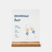 Blue Jean Baby | Mama-osa-Bar-Zeichen | Tablette Acrylschild (Vorderseite)