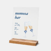 Blue Jean Baby | Mama-osa-Bar-Zeichen | Tablette Acrylschild (Winkel)