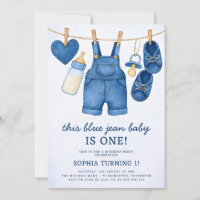 Blue Jean Baby Modern Denim 1. Geburtstag