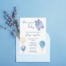 Blue Jean Baby | Moderne Babydusche | Ballons