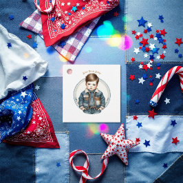 Blue Jean Baby Rustic Denim Baby Shower Geschenkanhänger