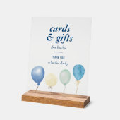 Blue Jean Baby Shower | Denim Cards & Gifts Table Acrylschild (Winkel)