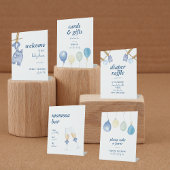 Blue Jean Baby Shower | Denim Cards & Gifts Table Sockelschild