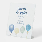 Blue Jean Baby Shower | Denim Cards & Gifts Table Sockelschild (Vorderseite)