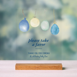 Blue Jean Baby Shower | Denim Favors-Party Acrylschild