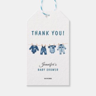 Blue Jean Baby Shower - Denim Theme Geschenkanhänger