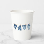 Blue Jean Baby Shower - Denim Theme Pappbecher (Rückseite)