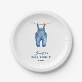 Blue Jean Baby Shower - Denim Theme Pappteller