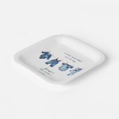 Blue Jean Baby Shower - Denim Theme Pappteller (Gewinkelt)