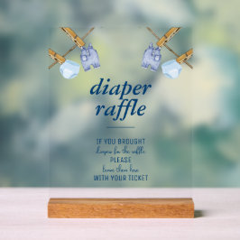 Blue Jean Baby Shower | Faltschachtel Acrylschild
