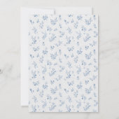 Blue Jean Baby Shower Invitation Cowboy Einladung (Rückseite)