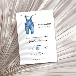 Blue Jean Baby Shower Invitation - Denim Theme Einladung