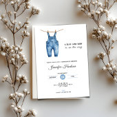 Blue Jean Baby Shower Invitation - Denim Theme Einladung