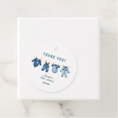 Blue Jean Baby Shower Party - Denim Theme Geschenkanhänger (Beispiel)