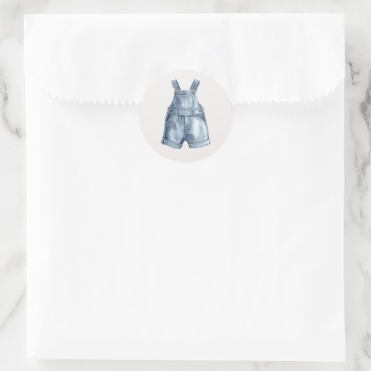 Blue Jean Baby Shower Simple Envelope Stickers (Tasche)