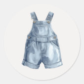 Blue Jean Baby Shower Simple Envelope Stickers (Vorderseite)
