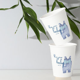 Blue Jean Baby Showware | Denim Overalls Pappbecher