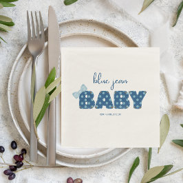 Blue Jean Baby Showware | Denim Party Serviette